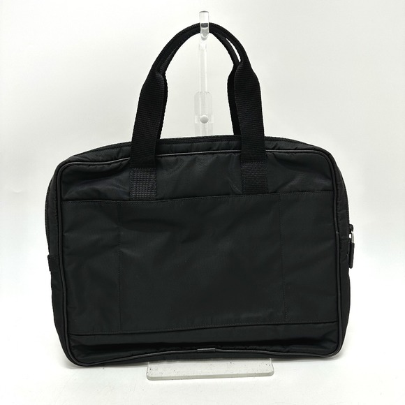 Prada Triangle Handbag Business Bag Nylon Black - Picture 2 of 9